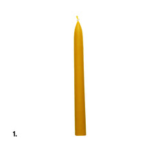 Load image into Gallery viewer, Beeswax Yellow Dinner Candle Assorted