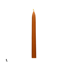 Load image into Gallery viewer, Beeswax Orange Dinner Candle Assorted