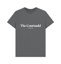 Load image into Gallery viewer, Slate Grey Unisex White Logo T-Shirt