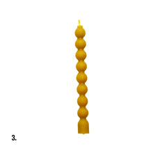 Load image into Gallery viewer, Beeswax Yellow Dinner Candle Assorted