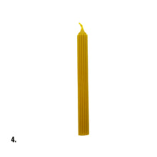 Load image into Gallery viewer, Beeswax Yellow Dinner Candle Assorted