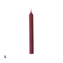 Load image into Gallery viewer, Beeswax Purple Dinner Candle Assorted