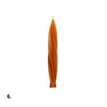 Load image into Gallery viewer, Beeswax Orange Dinner Candle Assorted