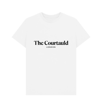 Load image into Gallery viewer, White Unisex Black Logo T-Shirt