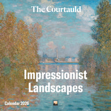 Load image into Gallery viewer, Impressionist landscape painting with 'The Courtauld' and 'Impressionist Landscapes Calendar 2026' text.