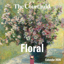Load image into Gallery viewer, Floral painting with 'The Courtauld' and 'Floral Calendar 2026' text.