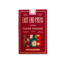 Load image into Gallery viewer, Red packaging of East End Press paper chains with colorful designs on a white background