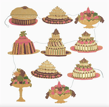 Load image into Gallery viewer, Decorative paper cakes and stands on a white background