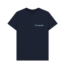 Load image into Gallery viewer, Navy Blue Printed T-shirt Front