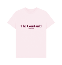 Load image into Gallery viewer, Pink Unisex Pink\/Burgundy Logo T-Shirt