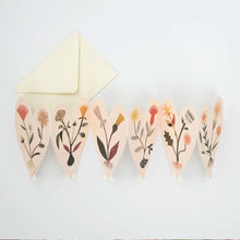 Load image into Gallery viewer, Greetings Card Heart Concertina