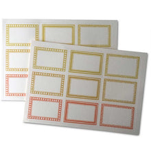 Load image into Gallery viewer, 18 Patterned Labels Orange & Yellow