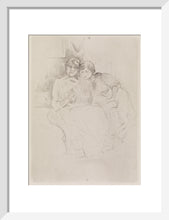 Load image into Gallery viewer, Berthe Morisot Drawing, with Her Daughter, 1889
