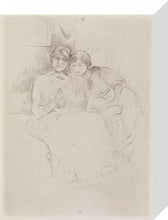 Load image into Gallery viewer, Berthe Morisot Drawing, with Her Daughter, 1889