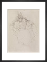 Load image into Gallery viewer, Berthe Morisot Drawing, with Her Daughter, 1889