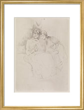 Load image into Gallery viewer, Berthe Morisot Drawing, with Her Daughter, 1889