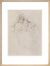 Load image into Gallery viewer, Berthe Morisot Drawing, with Her Daughter, 1889