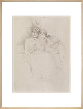 Load image into Gallery viewer, Berthe Morisot Drawing, with Her Daughter, 1889