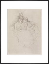 Load image into Gallery viewer, Berthe Morisot Drawing, with Her Daughter, 1889