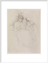 Load image into Gallery viewer, Berthe Morisot Drawing, with Her Daughter, 1889