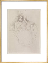 Load image into Gallery viewer, Berthe Morisot Drawing, with Her Daughter, 1889
