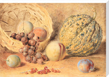 Load image into Gallery viewer, William Henry Hunt, Basket with melon, peaches, grapes and plums