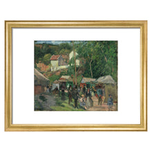 Load image into Gallery viewer, Camille Pissarro, Festival at L'Hermitage, Framed, White, Small