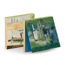 Load image into Gallery viewer, Notecard Wallet George Seurat Boat