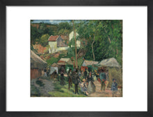 Load image into Gallery viewer, Camille Pissarro, Festival at L'Hermitage, Framed, White, Small