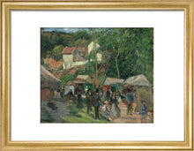 Load image into Gallery viewer, Camille Pissarro, Festival at L'Hermitage, Framed, White, Small