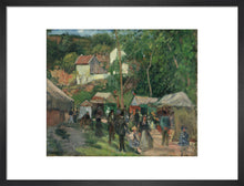 Load image into Gallery viewer, Camille Pissarro, Festival at L'Hermitage, Framed, White, Small