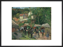 Load image into Gallery viewer, Camille Pissarro, Festival at L'Hermitage, Framed, White, Small