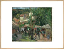 Load image into Gallery viewer, Camille Pissarro, Festival at L'Hermitage, Framed, White, Small