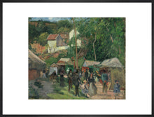 Load image into Gallery viewer, Camille Pissarro, Festival at L'Hermitage, Framed, White, Small
