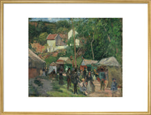 Load image into Gallery viewer, Camille Pissarro, Festival at L'Hermitage, Framed, White, Small