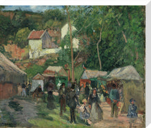 Load image into Gallery viewer, Camille Pissarro, Festival at L'Hermitage, Framed, White, Small