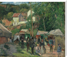 Load image into Gallery viewer, Camille Pissarro, Festival at L'Hermitage, Framed, White, Small