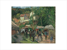 Load image into Gallery viewer, Camille Pissarro, Festival at L'Hermitage, Framed, White, Small