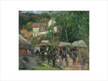 Load image into Gallery viewer, Camille Pissarro, Festival at L'Hermitage, Framed, White, Small