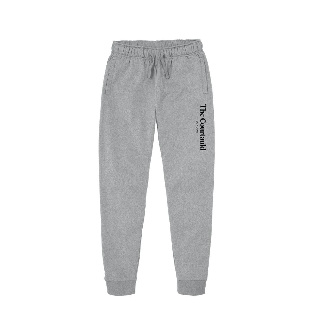 Athletic Grey Printed Mens Joggers Front