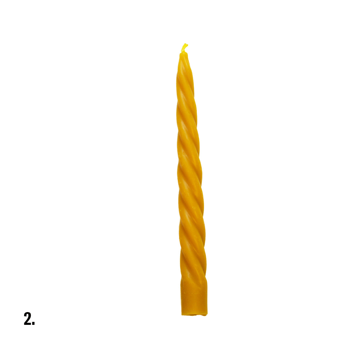 Beeswax Yellow Dinner Candle Assorted