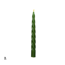 Load image into Gallery viewer, Beeswax Green Dinner Candle Assorted

