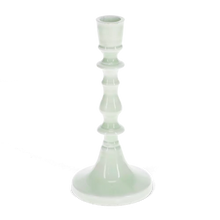 Load image into Gallery viewer, Enamel Candlestick Light Green
