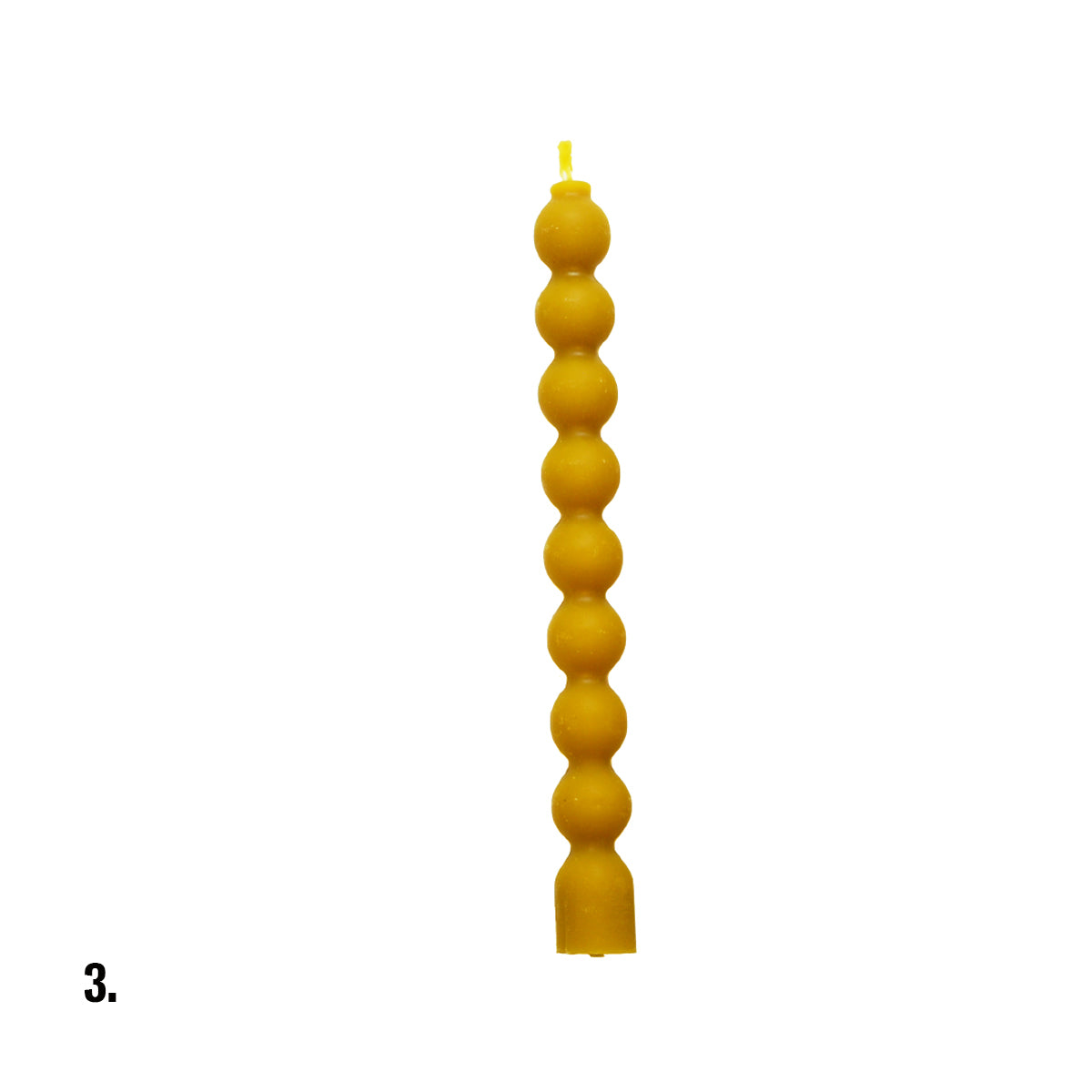 Beeswax Yellow Dinner Candle Assorted