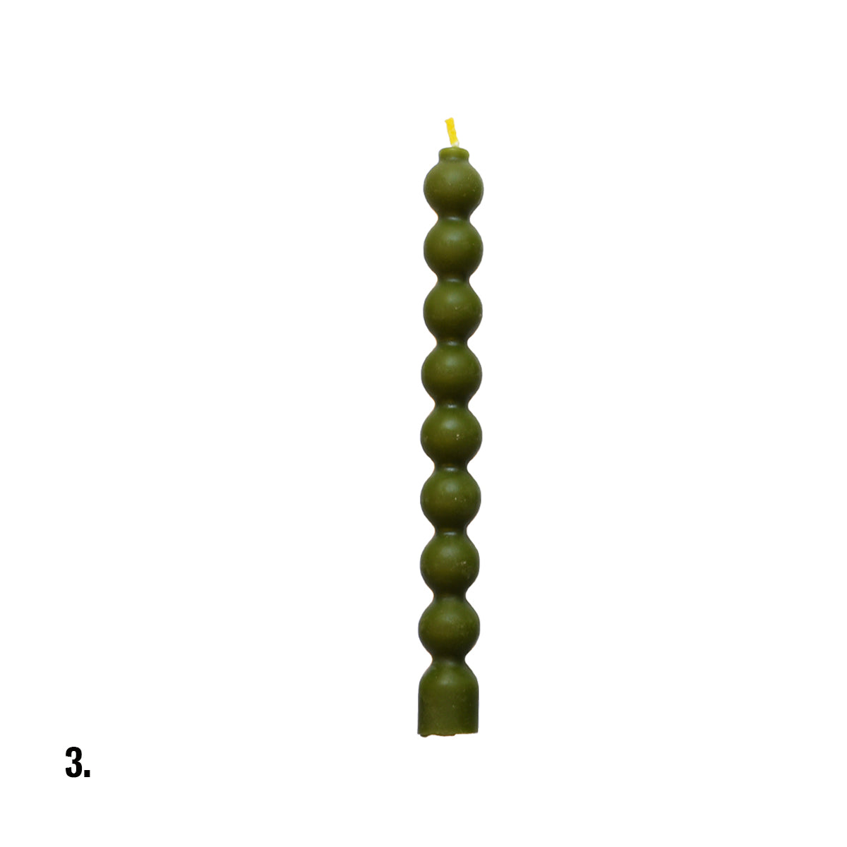 Beeswax Green Dinner Candle Assorted