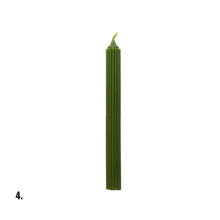 Load image into Gallery viewer, Beeswax Green Dinner Candle Assorted
