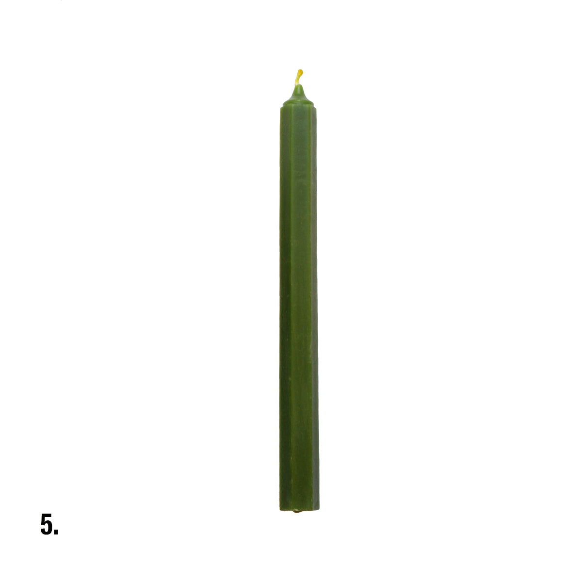 Beeswax Green Dinner Candle Assorted