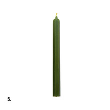 Load image into Gallery viewer, Beeswax Green Dinner Candle Assorted
