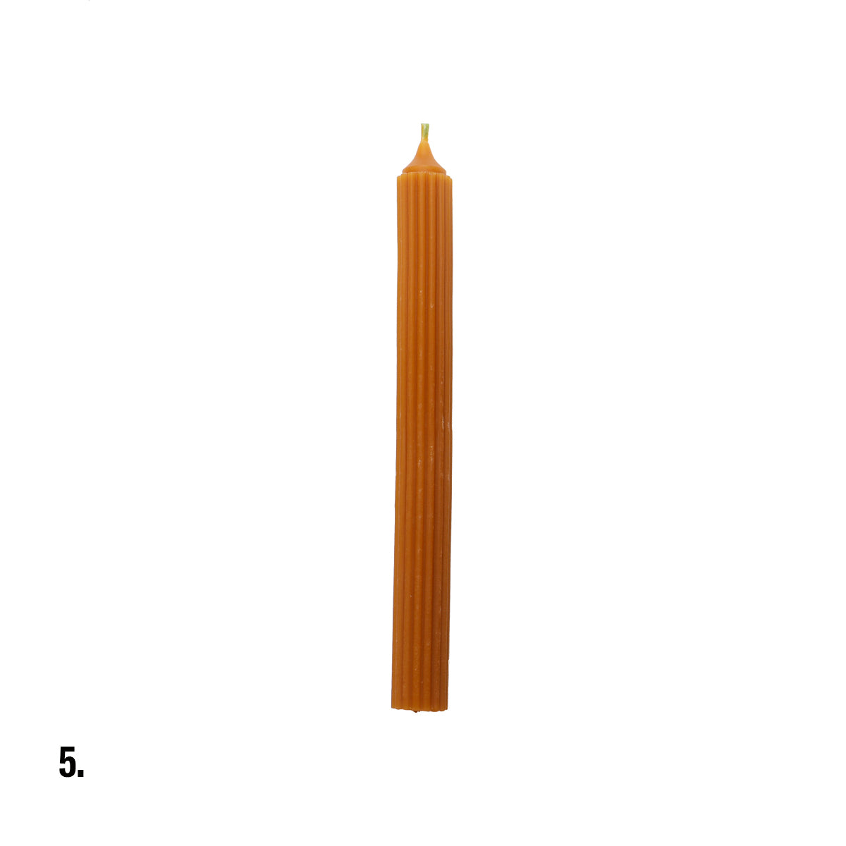 Beeswax Orange Dinner Candle Assorted