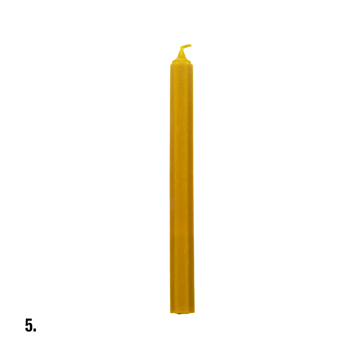 Beeswax Yellow Dinner Candle Assorted